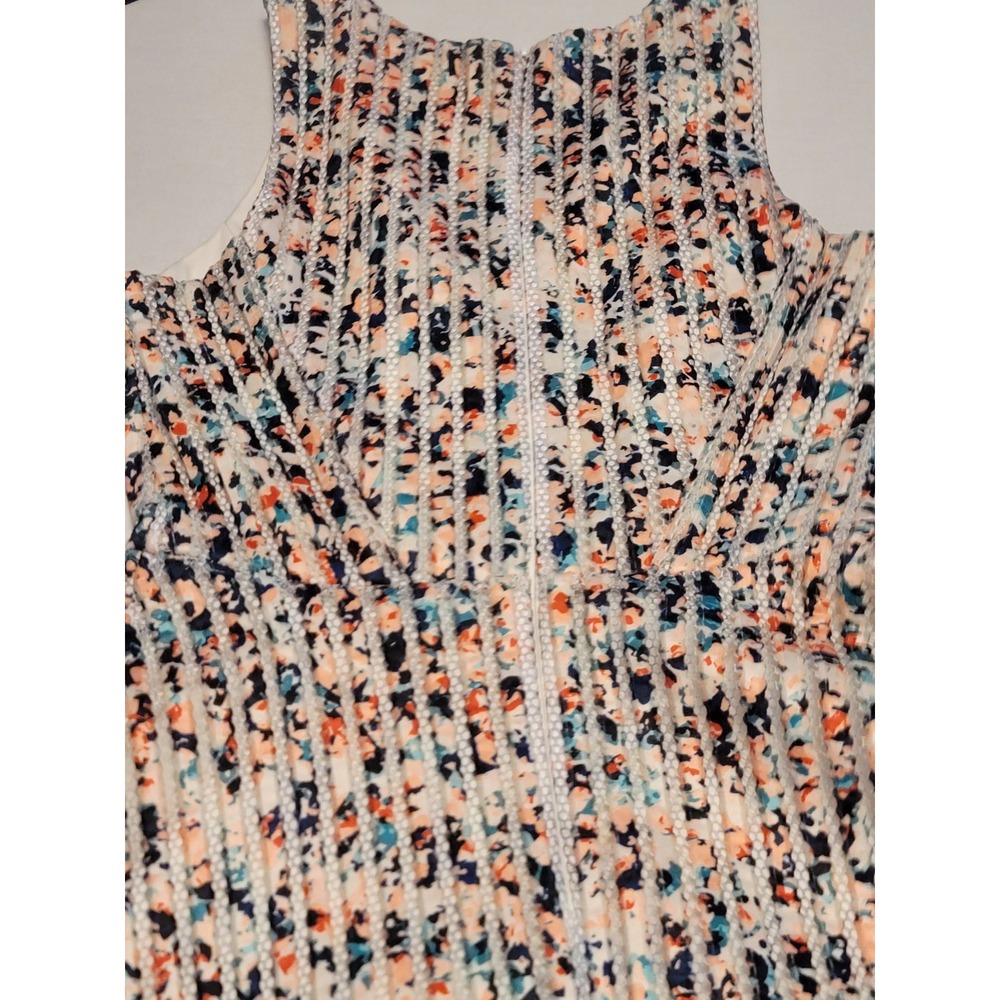 Apartment 9 Size 10 Mesh Fit & Flare Dress Lined Sleeveless V-Neck Career - Picture 11 of 13
